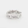Suzanne Kalan 18k White Gold Fireworks Eternity Band