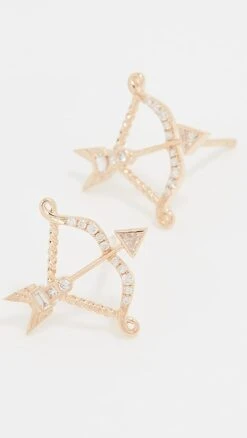 Sorellina 18k Bow & Arrow Earrings