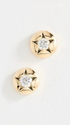 Sorellina 18k Empress Star Diamond Studs