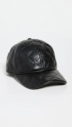 STAND STUDIO Cia Faux Leather Quilt Cap