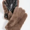 STAND STUDIO Carmen Faux Fur Gloves