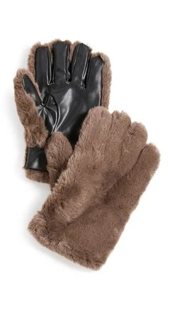 STAND STUDIO Carmen Faux Fur Gloves -Deals Madewell Store stand301631a338 1670525679361 2 0. UX357 QL90