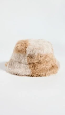 STAND STUDIO Wera Faux Fur Bucket Hat
