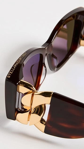 Stella McCartney Wide Temple Cat Eye Sunglasses 5 Stella McCartney Wide Temple Cat Eye Sunglasses - Image 5