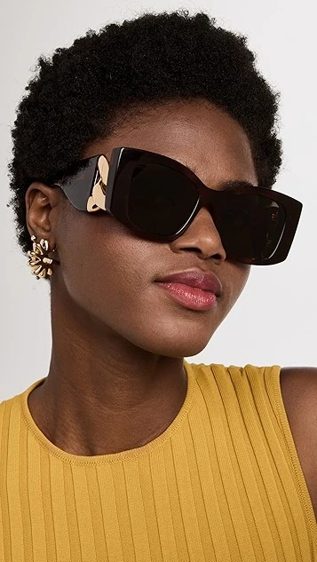 Stella McCartney Wide Temple Cat Eye Sunglasses 2 Stella McCartney Wide Temple Cat Eye Sunglasses - Image 2