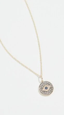 Sydney Evan 14k Small Eye Disc Necklace -Deals Madewell Store sydny2007711739 q4 2 2. UX357 QL90