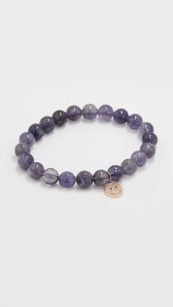 Sydney Evan Pave Face Charm Bracelet