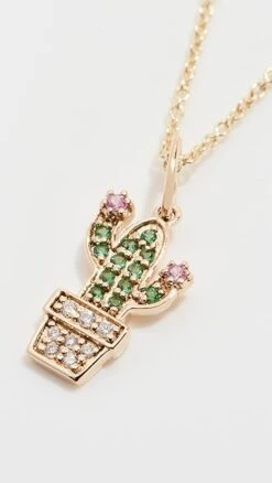 Sydney Evan 14k Small Potted Cactus Necklace -Deals Madewell Store sydny2031015065 1650310967691 2 0. UX357 QL90