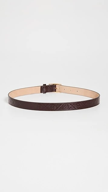 Tory Burch 1" T Monogram Patent Belt 3 Tory Burch 1" T Monogram Patent Belt - Image 3