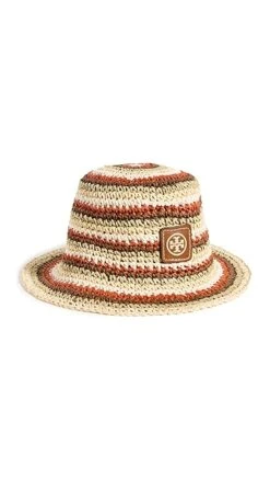 Tory Burch Striped Raffia Bucket Hat -Deals Madewell Store toryb49913102cb 1680559976784 2 0. UX357 QL90