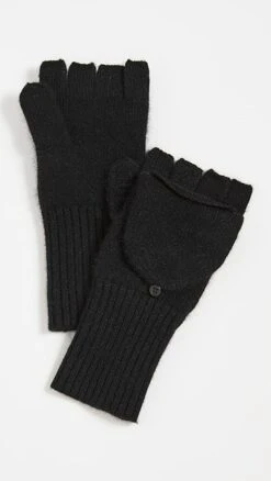 White + Warren Cashmere Pop Top Gloves