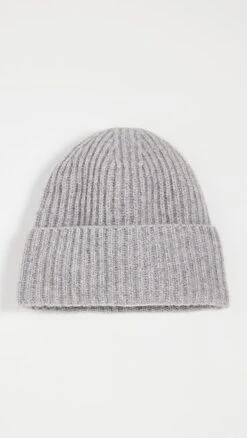 White + Warren Cashmere Luxe Ribbed Beanie