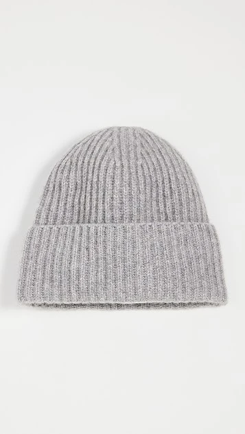 White + Warren Cashmere Luxe Ribbed Beanie 1 White + Warren Cashmere Luxe Ribbed Beanie