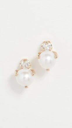 Zoe Chicco 14k Gold Diamond Stud Earrings