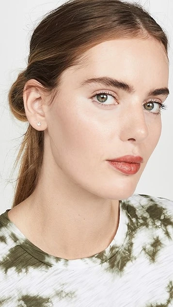 Zoe Chicco 14k Gold Itty Bitty Mary Jane Stud Earring 2 Zoe Chicco 14k Gold Itty Bitty Mary Jane Stud Earring - Image 2