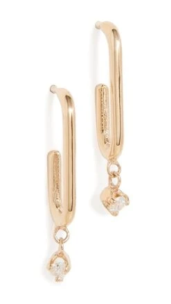 Zoe Chicco 14k Paperclip Link Hoops With Dangling Diamonds -Deals Madewell Store zchic3084813184 1666103877070 2 0. UX357 QL90