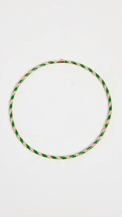 Zimmermann Candy Stripe Pave Choker